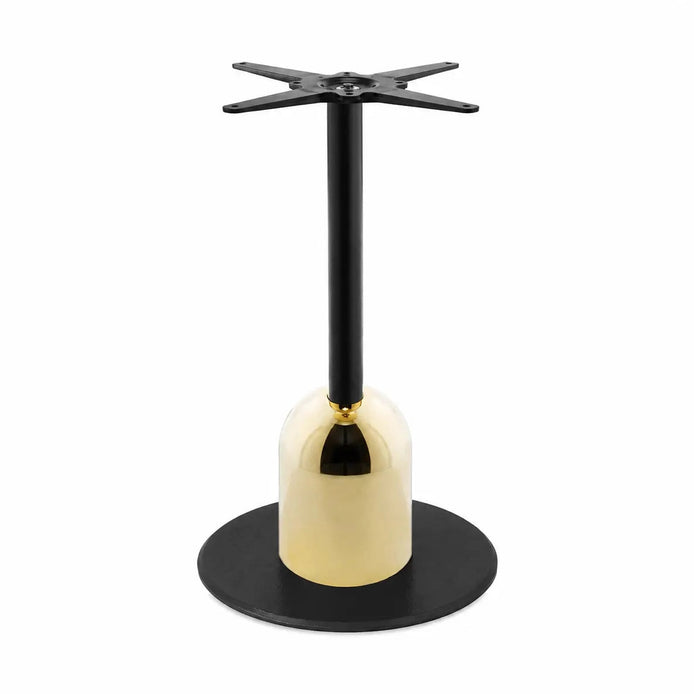 Piètement de table Tyna BI 73 cm — base bicolore fonte d'acier contrastée