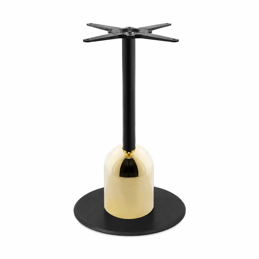 Piètement de table Tyna BI 73 cm — base bicolore fonte d'acier contrastée