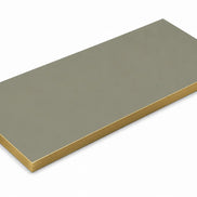 Plateau de table Capri rectangle – Chant PVC effet laiton