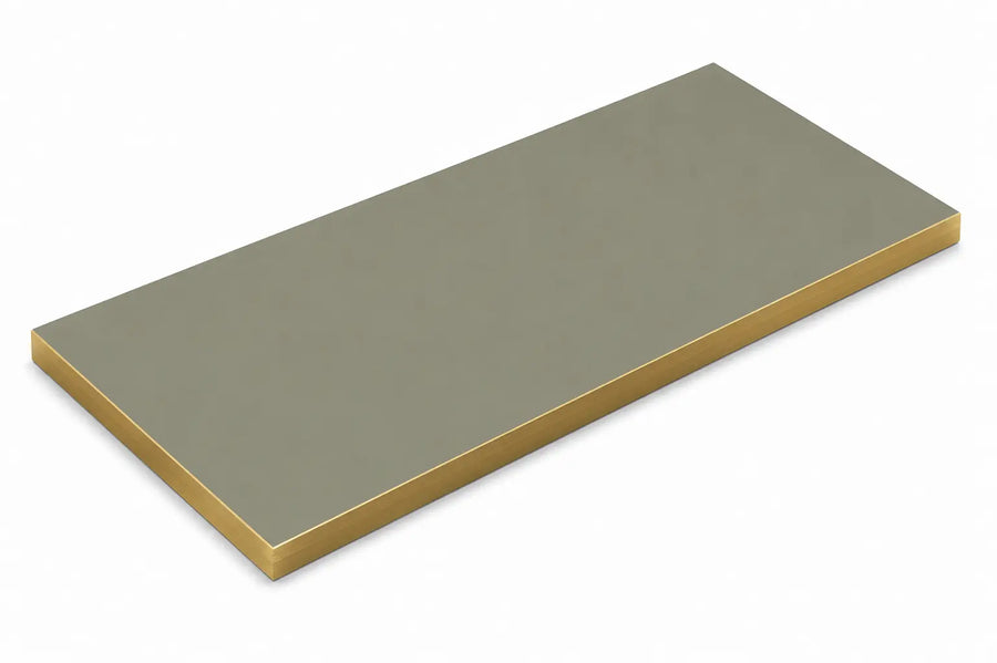 Plateau Capri rectangle chant PVC effet laiton — plateau de salle de restaurant