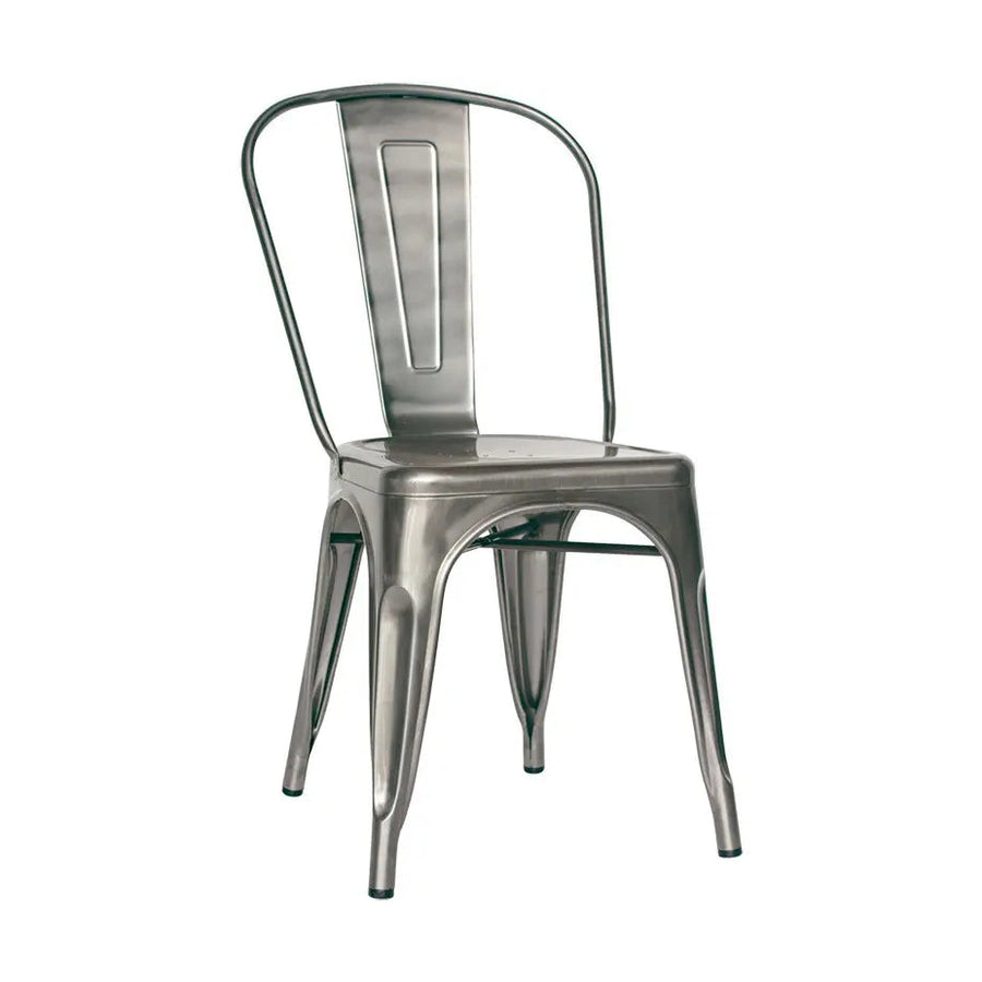 Chaise Taormina — chaise de restaurant tout métal finition tôle, empilable
