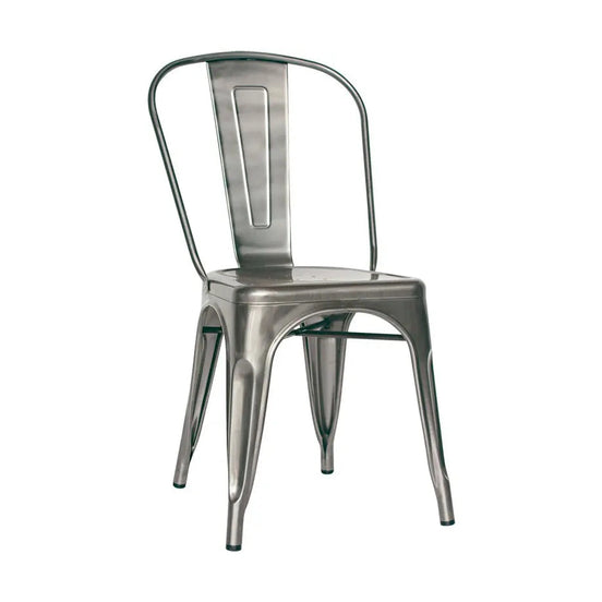 Chaise Taormina — chaise de restaurant tout métal finition tôle, empilable
