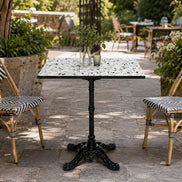 Table complète Bellagio - Compact 65x65 cm
