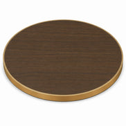 Plateau de table Capri rond – Chant laiton bakélisé
