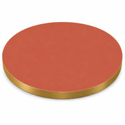 Plateau de table Capri rond – Chant PVC effet laiton
