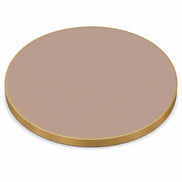 Plateau de table Capri rond – Chant laiton bakélisé