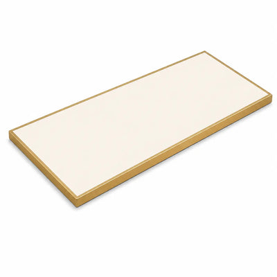 Plateau de table Capri rectangle – Chant laiton bakélisé