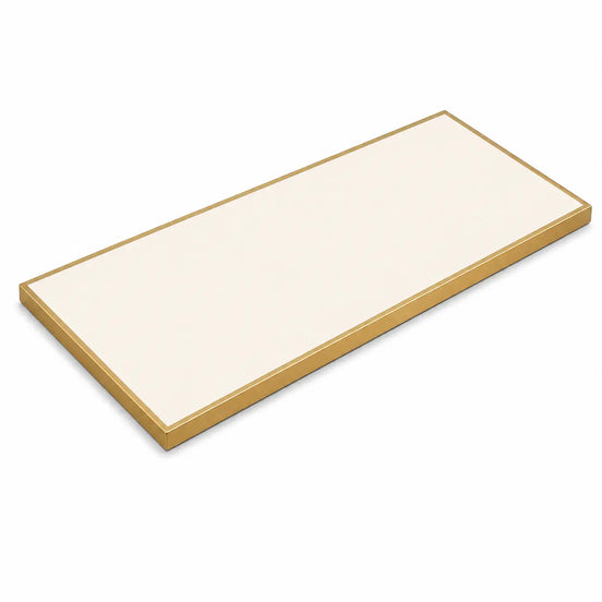 Plateau de table Capri rectangle – Chant laiton bakélisé