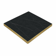 Plateau de table Capri carré – Chant PVC effet laiton
