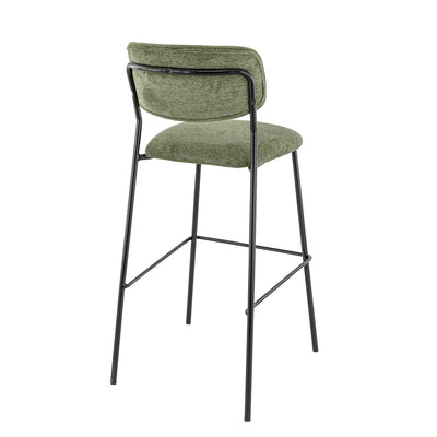 Tabouret Alto — tabouret de bar métal noir, coloris Vert 39