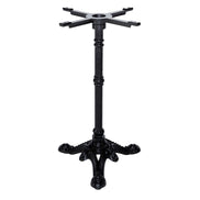 Piètement de table Cobalt 3 — base fonte d'acier trois branches style brasserie
