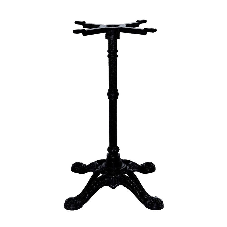 Piètement de table Cobalt 4 — base fonte d'acier quatre branches pour table d'appoint