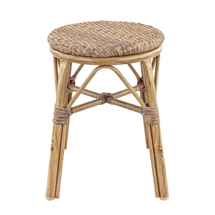 Tabouret Saule — tabouret de terrasse ultra-léger en tressage imitation rotin