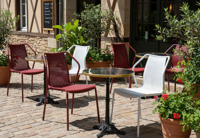 Plateau compact bistro ROND cercle doré