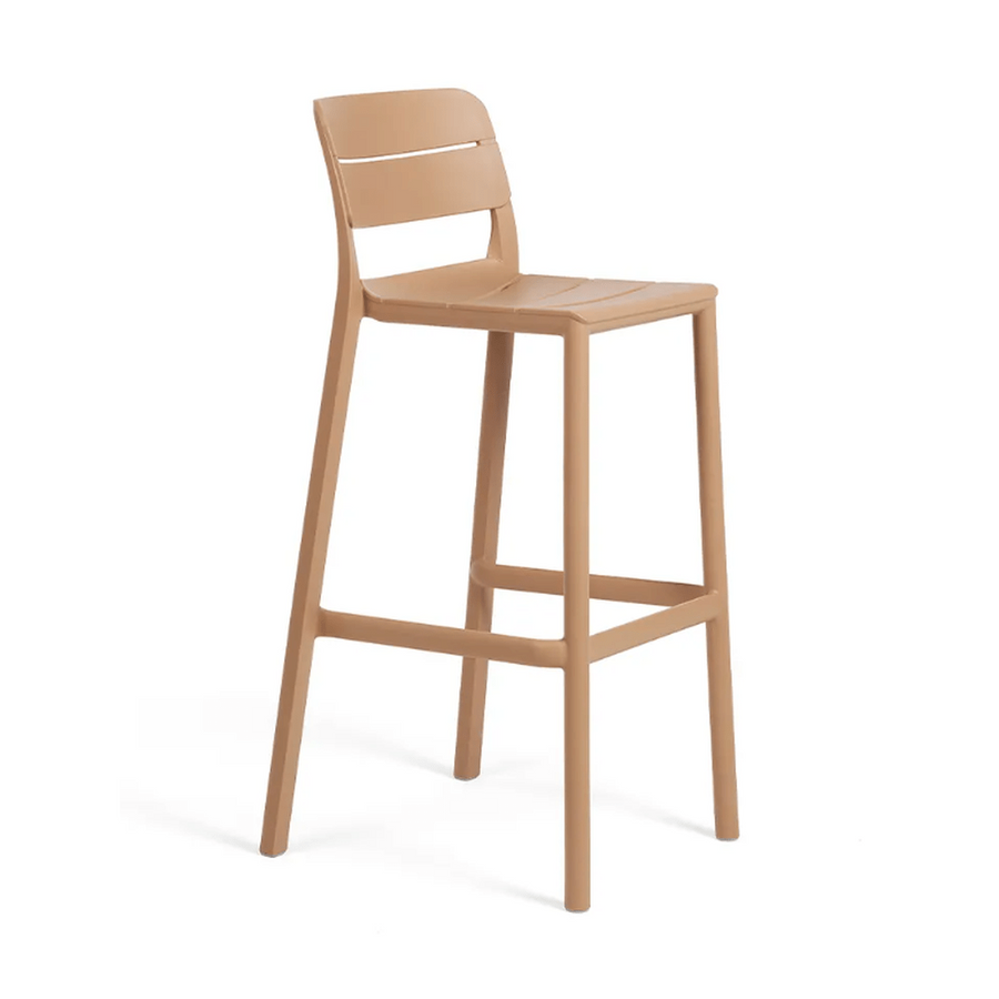 Tabouret Cassia — tabouret de comptoir monobloc à ligne épurée pour terrasse