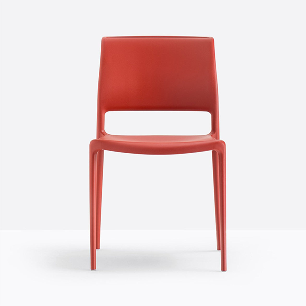 Chaise Ara Pedrali rouge en polypropylène
