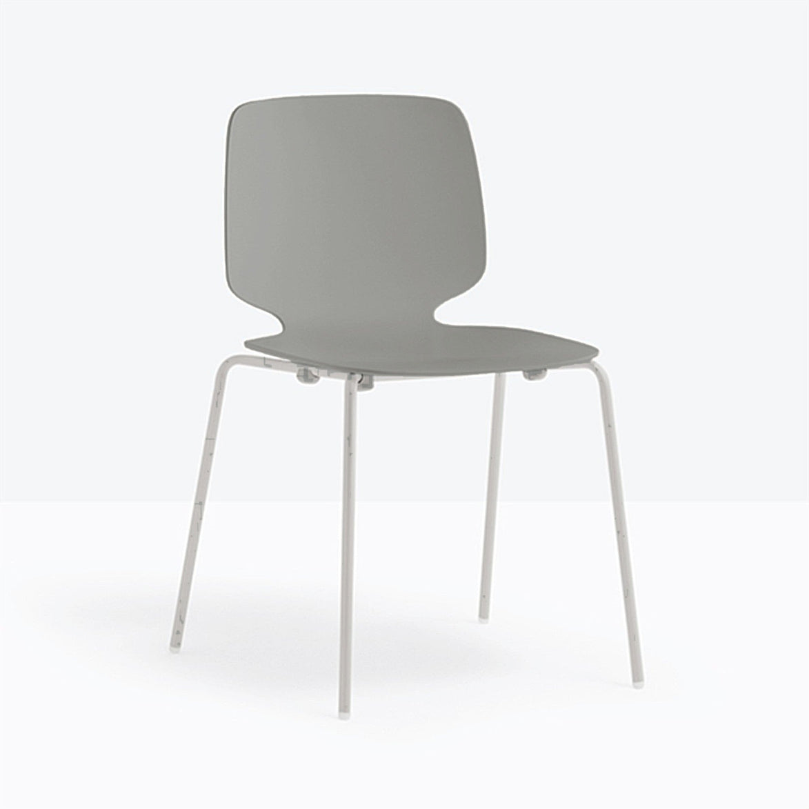 Chaise Babila 2730 Pedrali, coque Gris GR