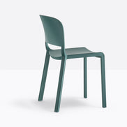 Chaise Dome vert foncé vue de profil