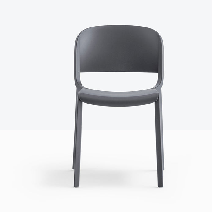 Chaise Dome Pedrali gris anthracite