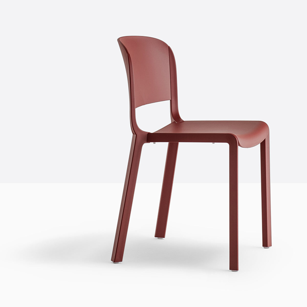 Chaise Dome Pedrali rouge brique