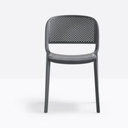 Chaise Dome ajourée Pedrali gris anthracite