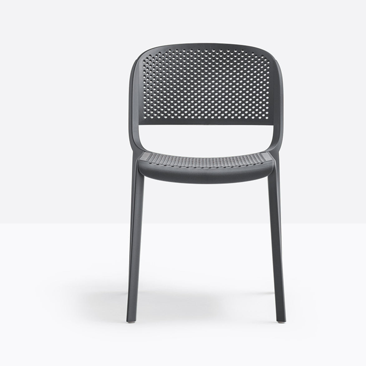 Chaise Dome ajourée Pedrali gris anthracite