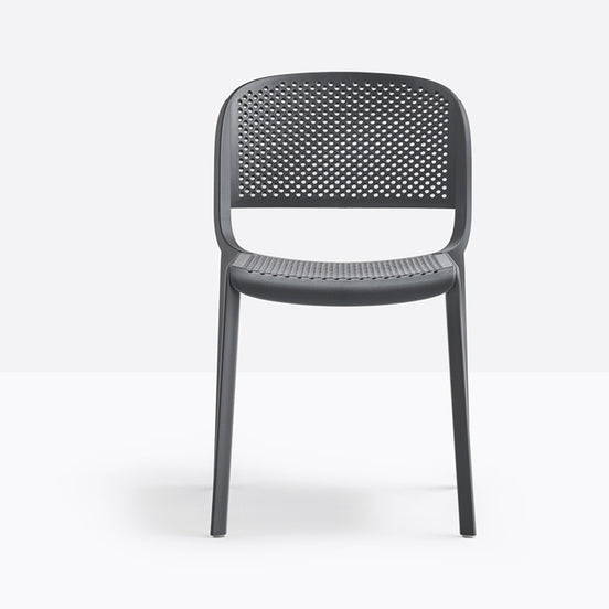 Chaise Dome ajourée Pedrali gris anthracite