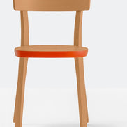 Chaise Folk 2930 Pedrali, frêne teinté Noyer N1