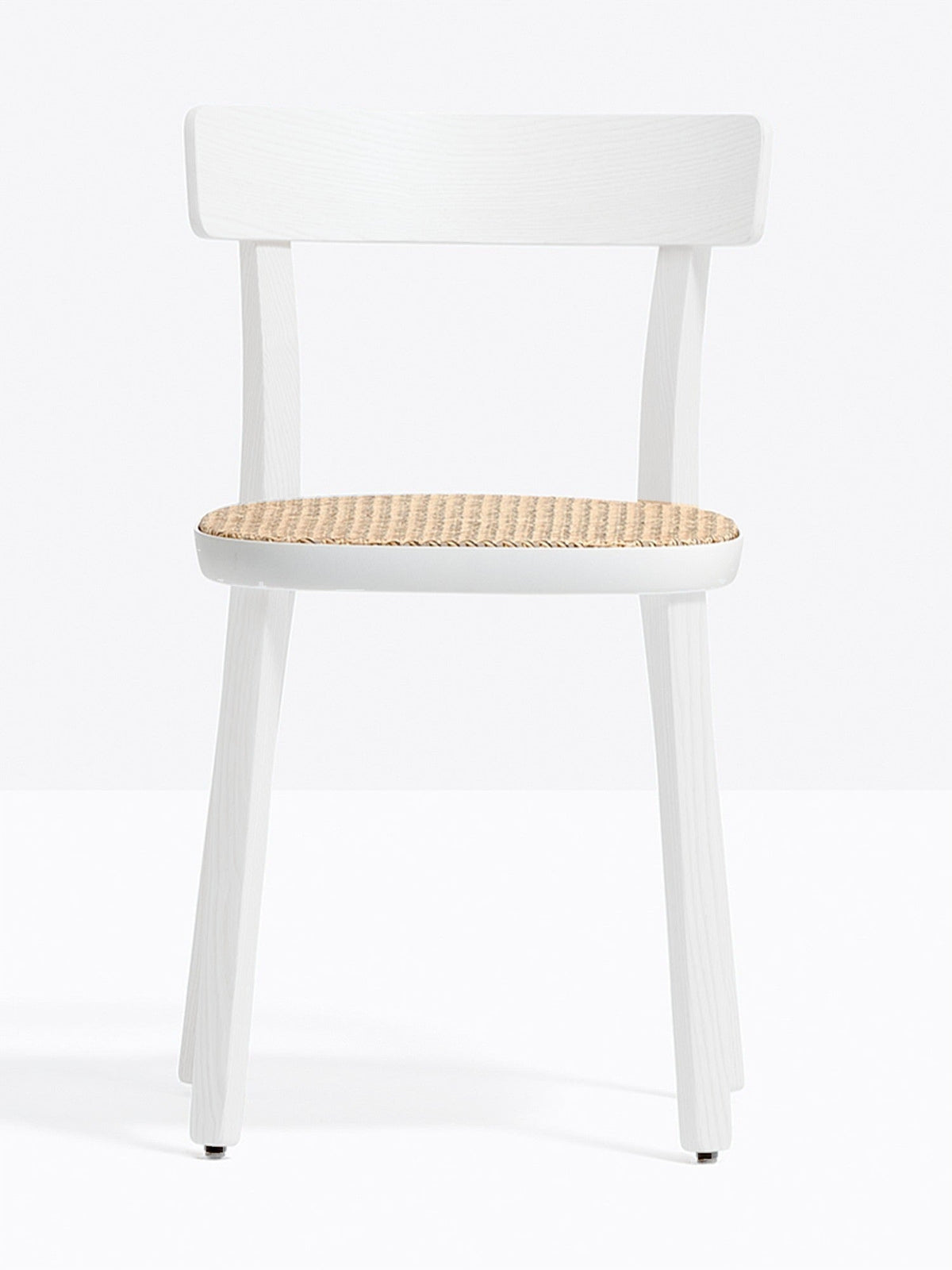 Chaise Folk cannée 2920 Pedrali, frêne Blanc BI