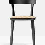 Chaise Folk cannée Pedrali noire