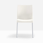 Chaise Ice ivoire vue de face