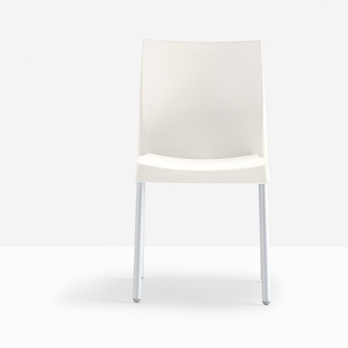 Chaise Ice ivoire vue de face