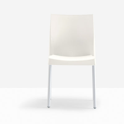 Chaise Ice ivoire vue de face
