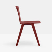 Chaise Osaka laquée rouge rubis