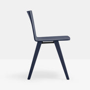 Chaise Osaka laquée bleu nuit