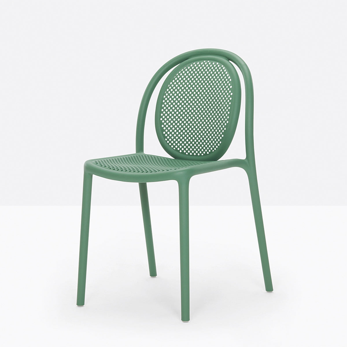 Chaise Remind Pedrali vert de gris
