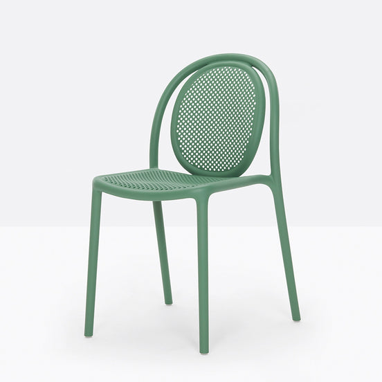 Chaise Remind Pedrali vert de gris