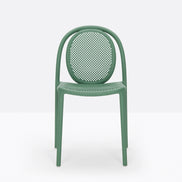 Chaise Remind vert de gris vue de face
