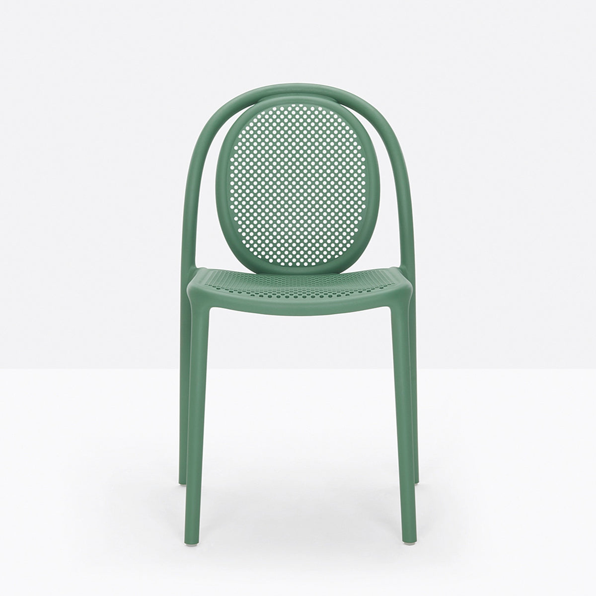 Chaise Remind vert de gris vue de face