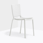 Chaise Tatami blanche vue de profil