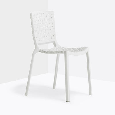 Chaise Tatami blanche vue de profil