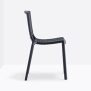 Chaise Tatami gris anthracite vue de profil