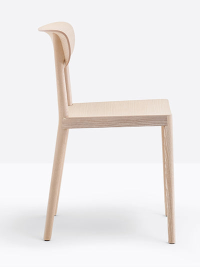 Chaise Tivoli frêne vue de profil