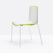 Chaise Tweet bicolore blanc et vert anis