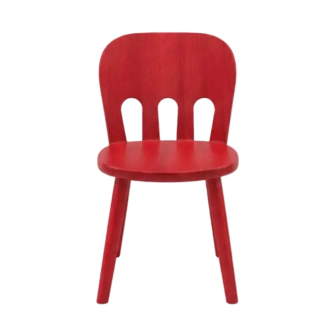 Chaise basse enfant Alice coloris Rouge teinté