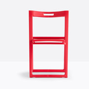 Chaise pliante Enjoy rouge vue de face