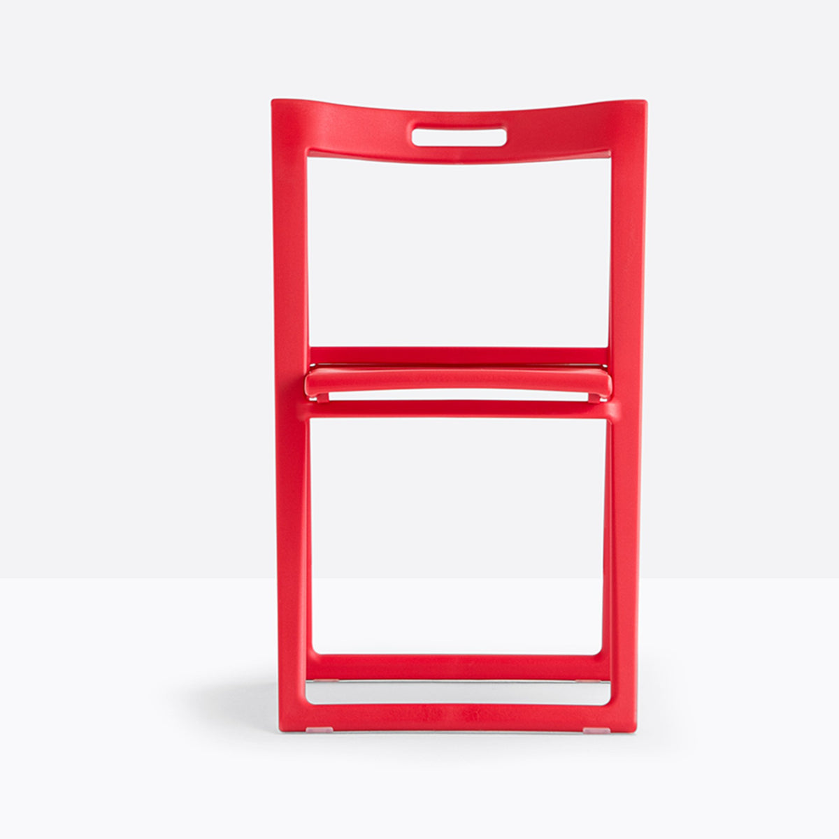 Chaise pliante Enjoy rouge vue de face