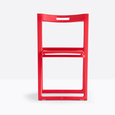 Chaise pliante Enjoy rouge vue de face