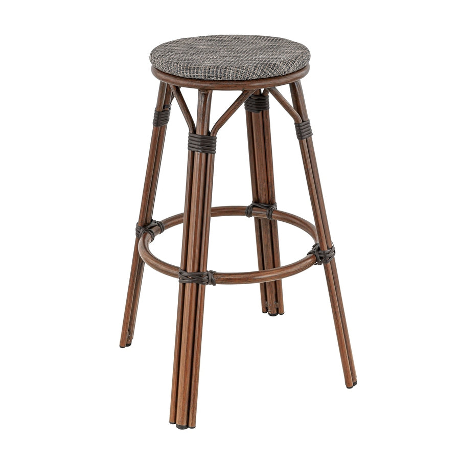 Tabouret Annecy — tabouret de terrasse de café aluminium à assise Textilène