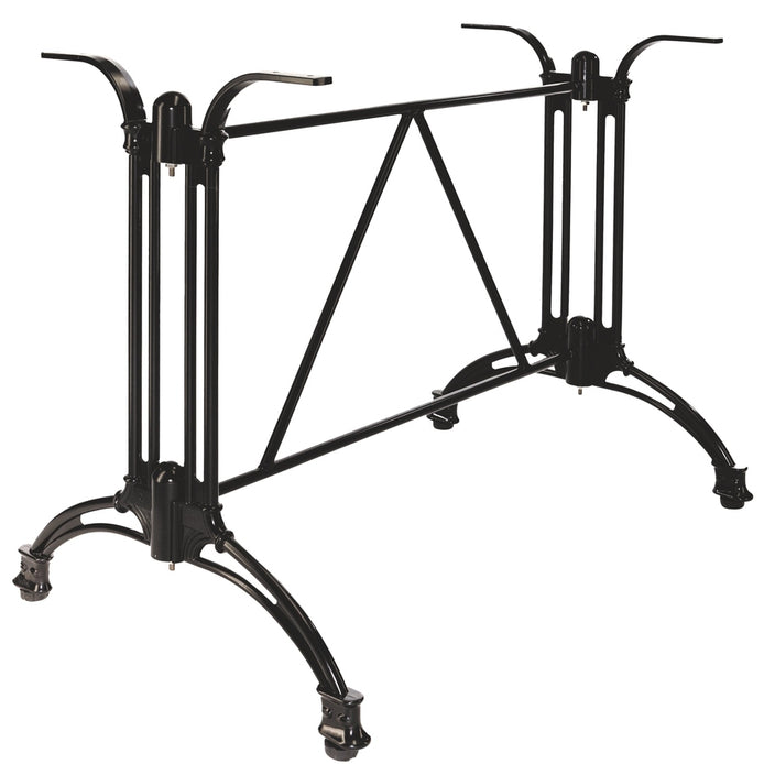 Piètement de table Apex 2 — base deux appuis en aluminium forgé dégageant les jambes